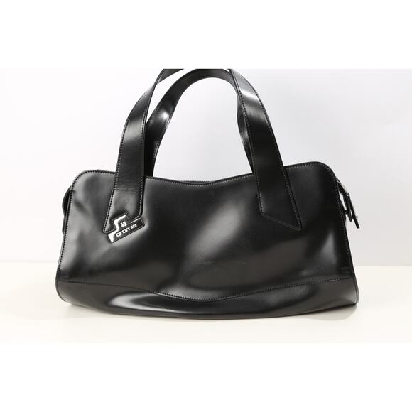 Cromia Black Women's Satchel Bag - Picture 7 of 13